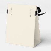 Natural White Script Minimalist Wedding フェイバーボックス (裏面サイド)