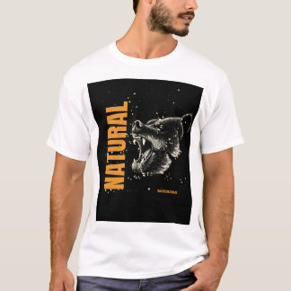 Natural with a bear tシャツ
