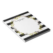 Natural Woodlandフローラパーソナライズされたメモ帳 ノートパッド (アングル)