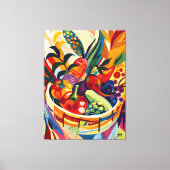 Naturaleza Muerta: Frutas en Estilo Favista. キャンバスプリント (正面)
