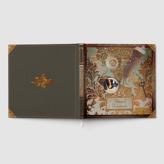 Naturalist Sketch/Photo Foil Journal - Rose Gold ゲストブック (全面)