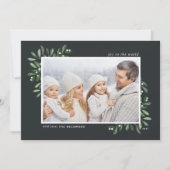 Naturally Joyful | Elegant Watercolor Photo シーズンカード (正面)