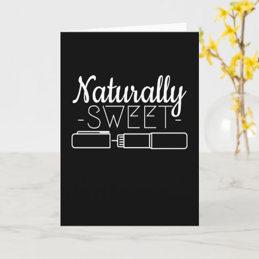 Naturally Sweet Insulin Diabetics カード (黄色い花)