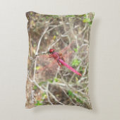 NaturCrazeピンクのトンボのアクセント枕 アクセントクッション (裏面(縦))
