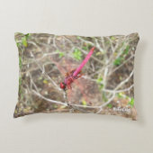 NaturCrazeピンクのトンボのアクセント枕 アクセントクッション (裏面)