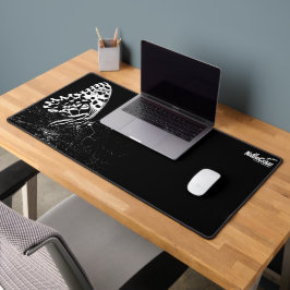 NaturCrazeホワイトバタフライデスクマット デスクマット