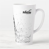 NaturCraze白黒バタフライラテマグ カフェラテマグ (右)