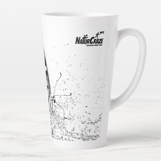 NaturCraze白黒バタフライラテマグ カフェラテマグ (右)