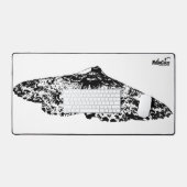 NaturCraze白黒モスデスクマット デスクマット (キーボード&マウス)