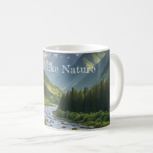 Nature コーヒーマグカップ (正面右)