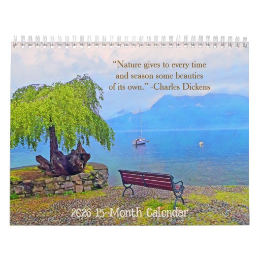 Nature /2026 15-Month Calendar カレンダー (カバー)