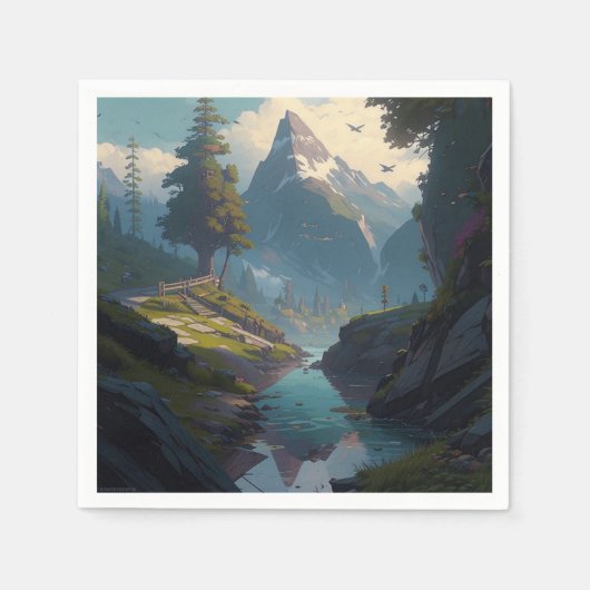 Nature 20. スタンダードカクテルナプキン (正面)