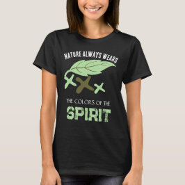 "Nature Always Wears" リーフ Tシャツ