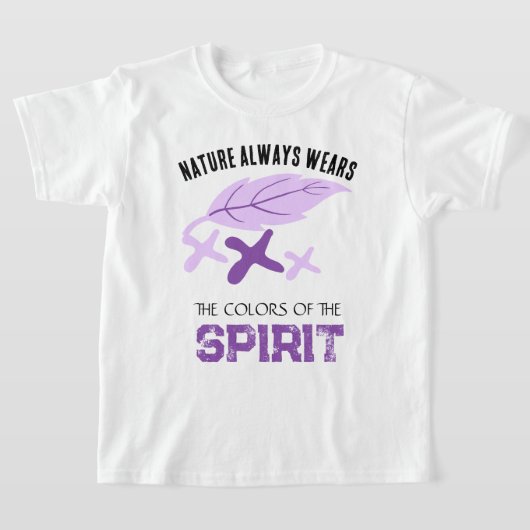 "Nature Always Wears" リーフ Tシャツ (レイダウン)