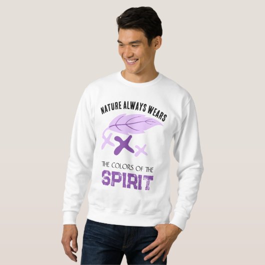  "Nature Always Wears" Leaf  スウェットシャツ (正面フル)