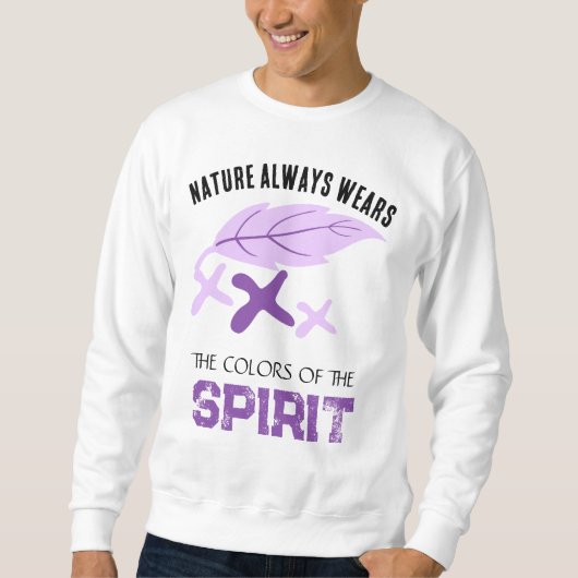  "Nature Always Wears" Leaf  スウェットシャツ (正面)