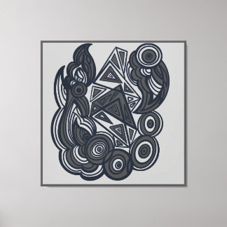 Nature and Geometry Harmony キャンバスプリント