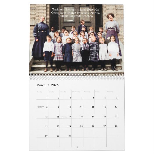 Nature and Legacy: Marianna 2025 カレンダー (3月 2026)