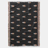 Nature and Woman Silhouette Elegant Feminine Art  スローブランケット (正面縦)