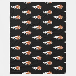 Nature and Woman Silhouette Elegant Feminine Art  フリースブランケット