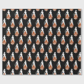 Nature and Woman Silhouette Elegant Feminine Art  ラッピングペーパー (フラット)