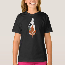 Nature and Woman Silhouette Elegant Feminine Art  Tシャツ