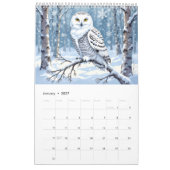 Nature animals habitat calendar カレンダー (1月 2027)