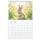 Nature animals habitat calendar カレンダー (3月 2026)