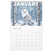 Nature animals habitat calendar カレンダー (1月 2027)