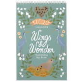 Nature Art Calendar with Backyard Birds & Flowers カレンダー (カバー)