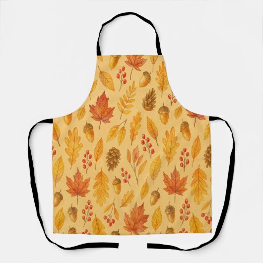 Nature autumn pattern エプロン (正面)