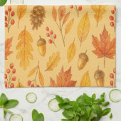 Nature autumn pattern キッチンタオル (折り畳み)