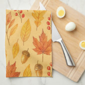 Nature autumn pattern キッチンタオル (四つ折り)