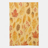 Nature autumn pattern キッチンタオル (縦)