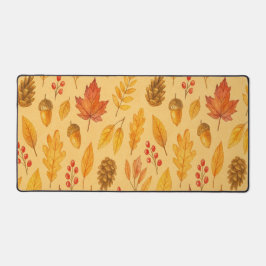 Nature autumn pattern デスクマット