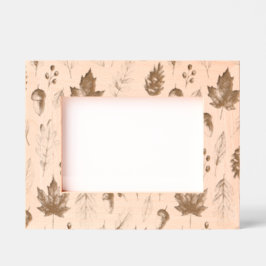Nature autumn pattern レーザー彫刻フレーム