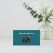 Nature Bear Theme Business Cards  名刺 (スタンド正面)