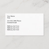 Nature Bear Theme Business Cards  名刺 (裏面)