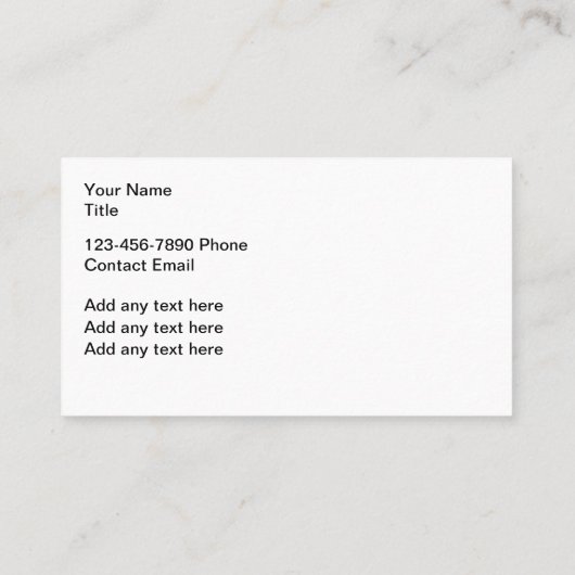 Nature Bear Theme Business Cards  名刺 (裏面)