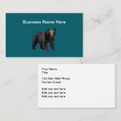 Nature Bear Theme Business Cards  名刺 (正面/裏面)