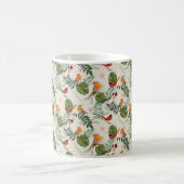 Nature Bird Pattern - Ornithology Gift cute summer コーヒーマグカップ (中央)