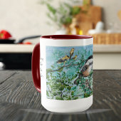 Nature Bird Watching Blue Personalize マグカップ