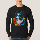 Nature Border Collie Tシャツ (正面)