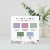 Nature Botanical Color Palette Card 招待状 (スタンド正面)