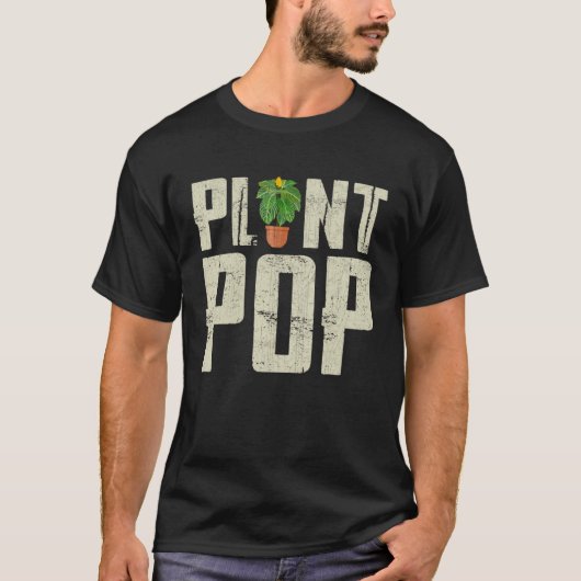 Nature Botanical Gardener Plant Pop Gardening Tシャツ (正面)