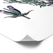 Nature,botanical print,flower art of True Lavender ポスター (角)