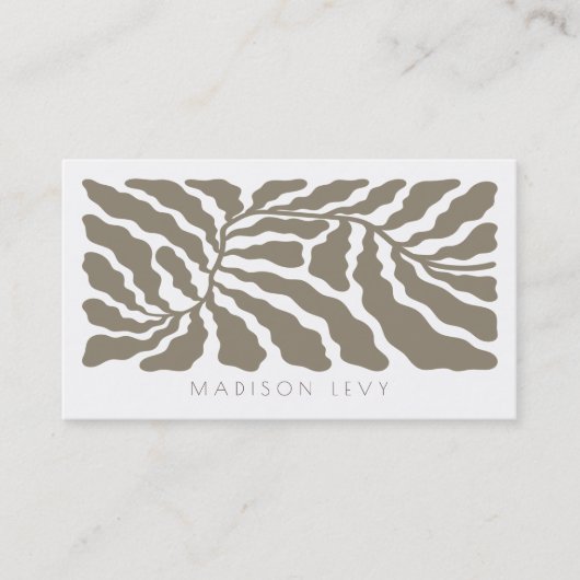 Nature Branch Minimalist Appointment Cards 予約カード (正面)