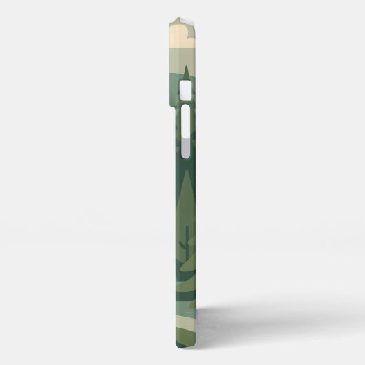 Nature Camping – Coque iPhone Forêt, Cascade  iPhoneケース (左側面)