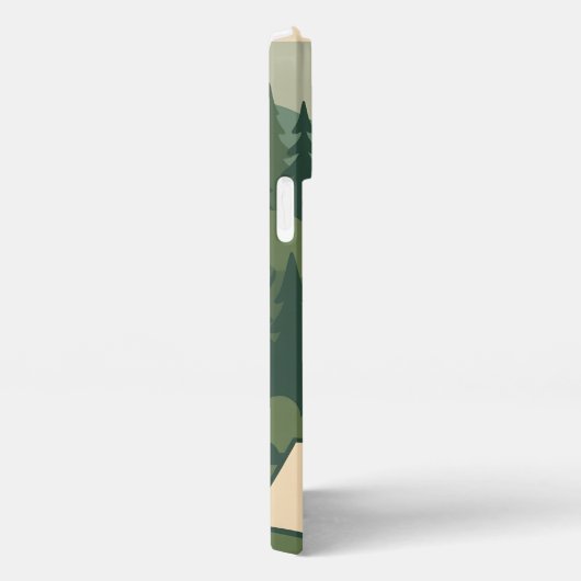 Nature Camping – Coque iPhone Forêt, Cascade  iPhoneケース (右側面)