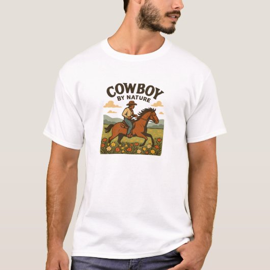 Nature Cowboy Wildflower Graphic Tシャツ (正面)
